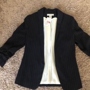Zara blue pinstripe blazer